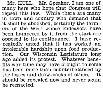 history 1945 09 12 congress us rep merlin hull wisconsin