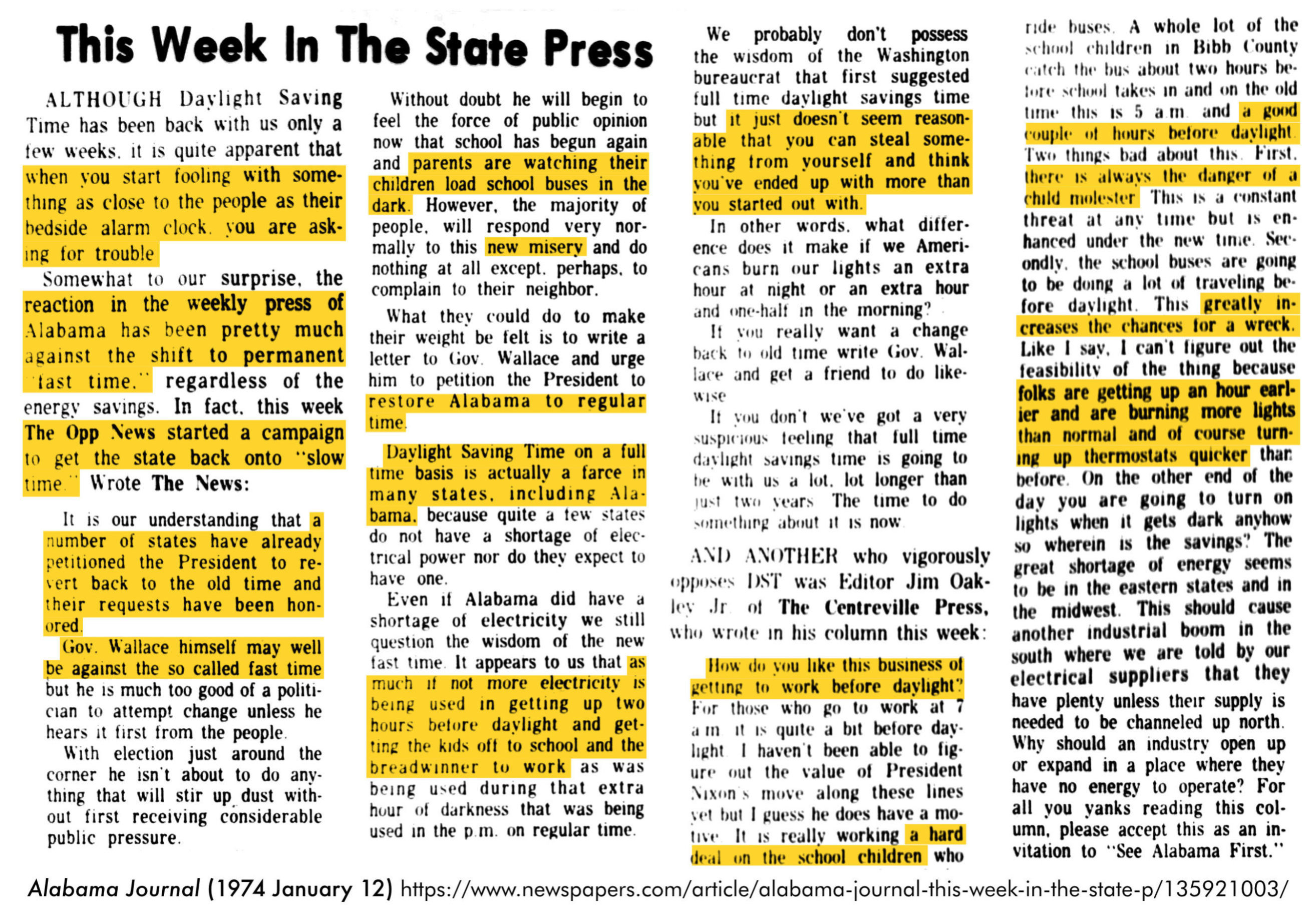 history 1974 01 12 alabama news this week in the state press