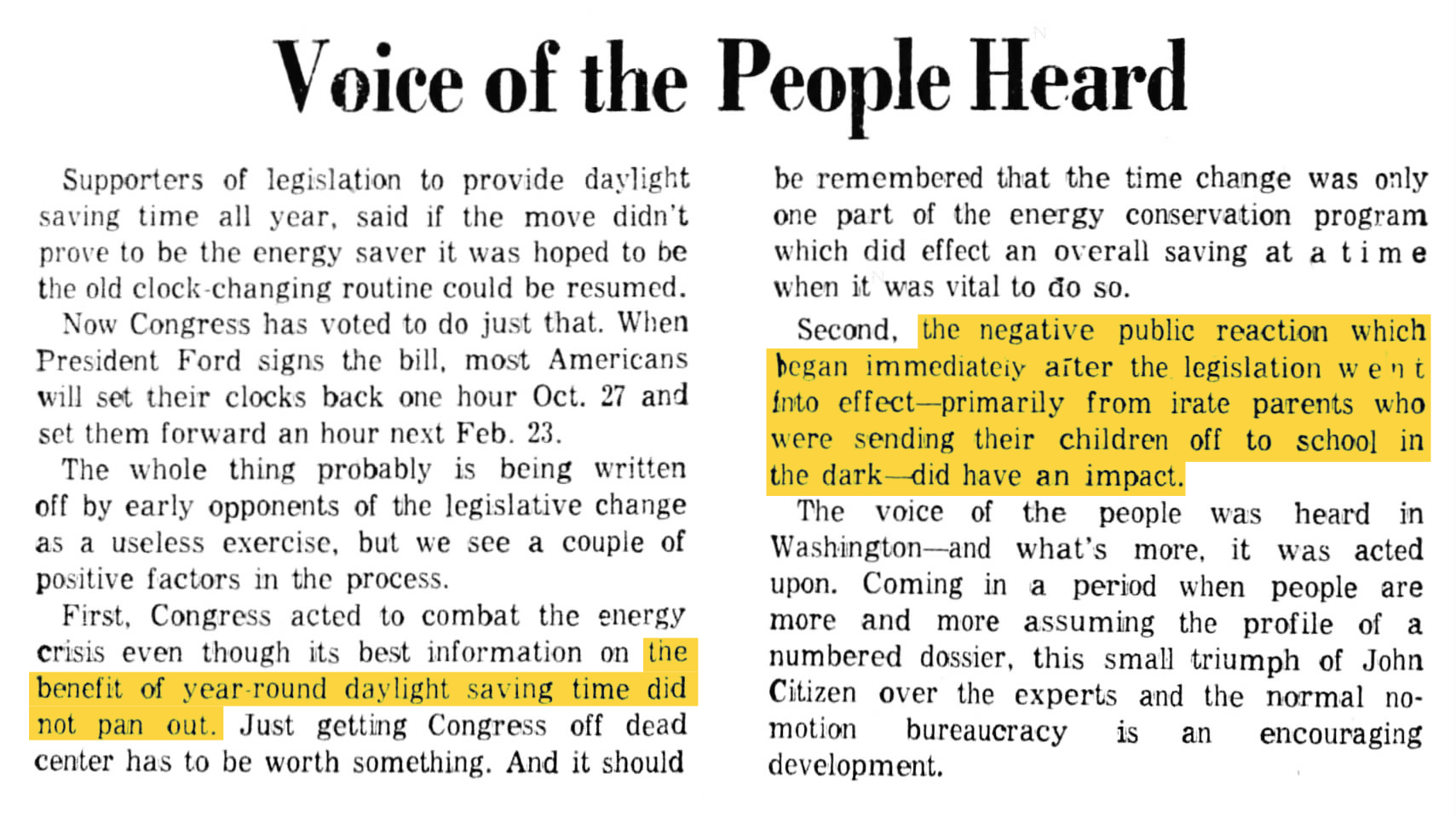 history 1974 10 07 news usa voice of the people heard