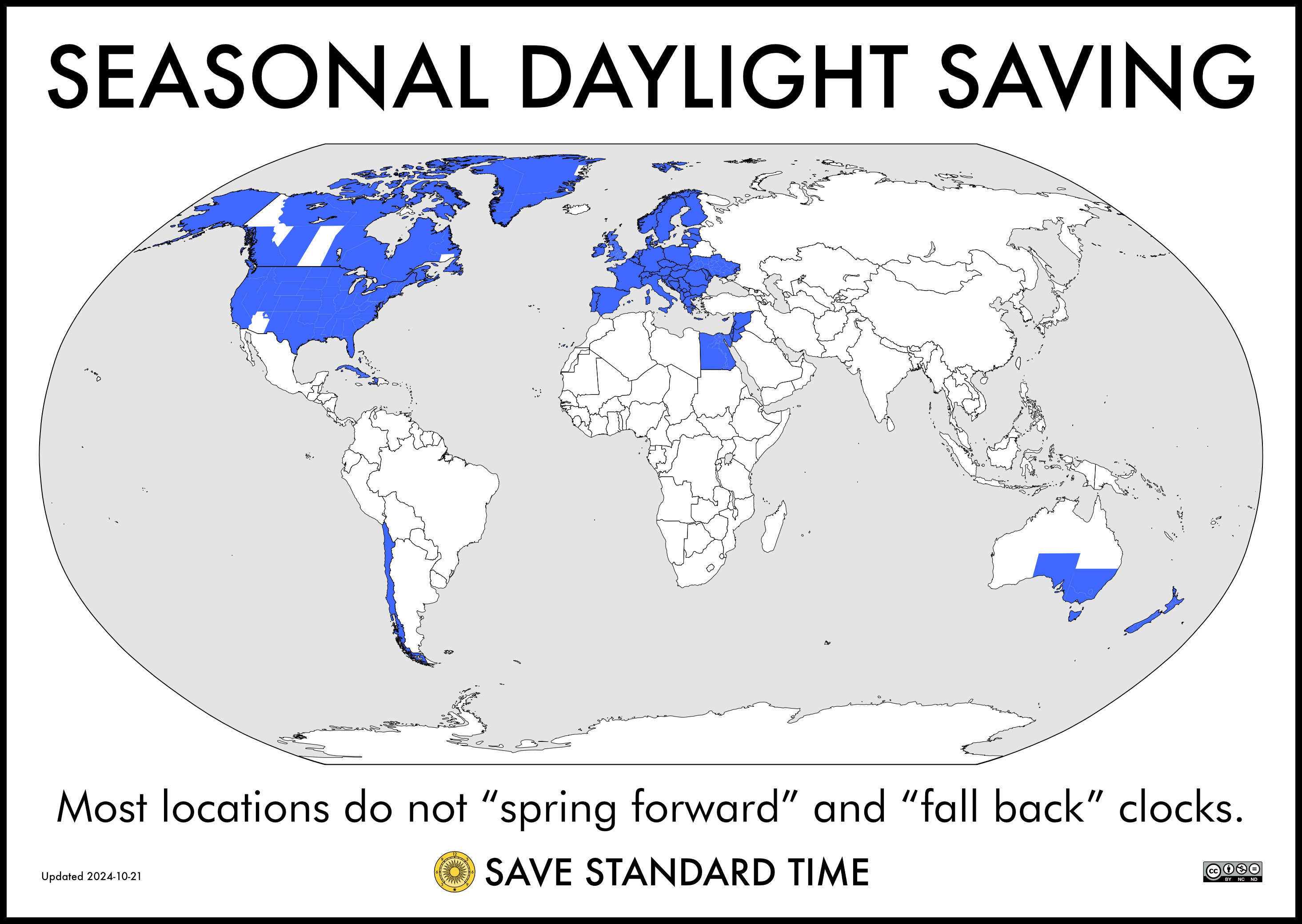 info map seasonal dst world