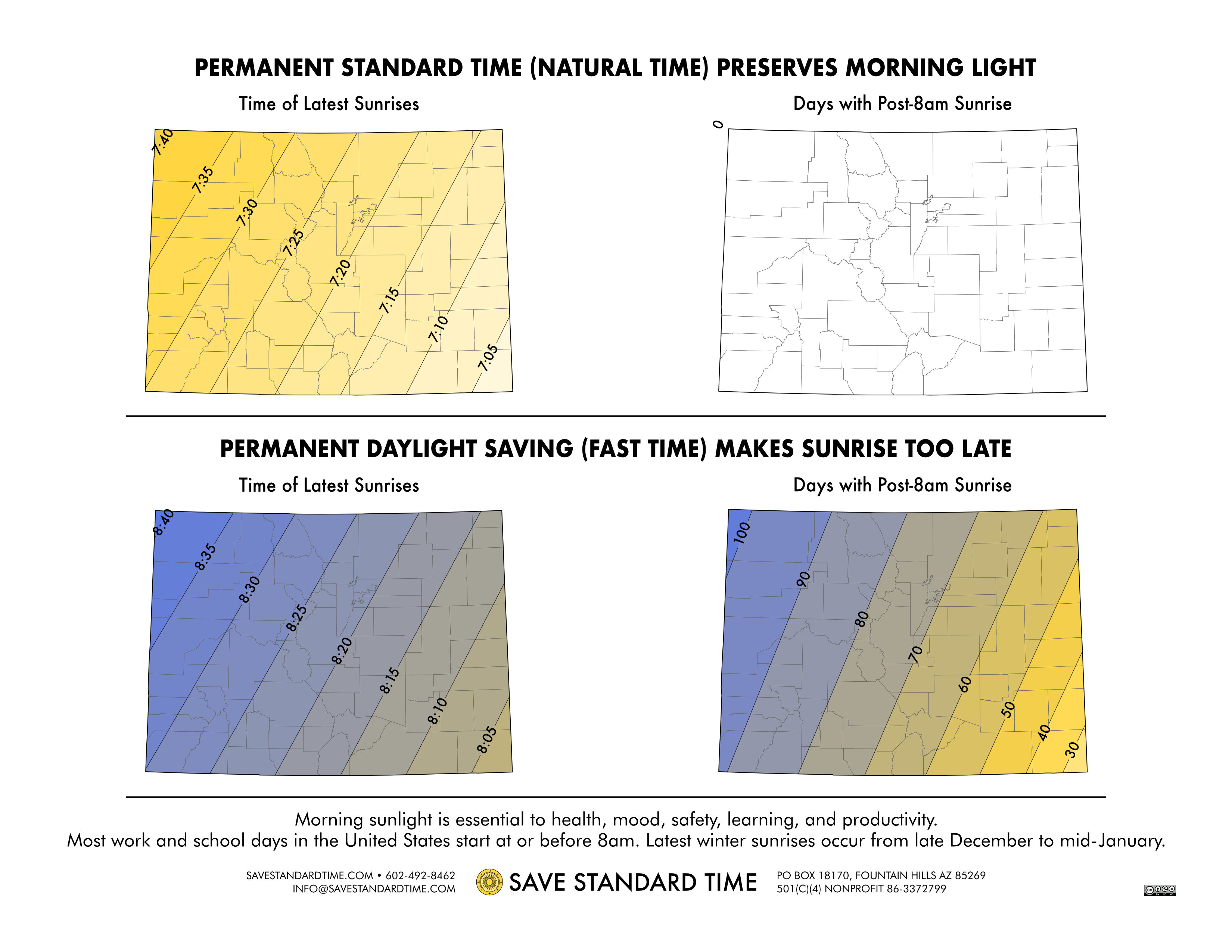 info map sunrise times colorado