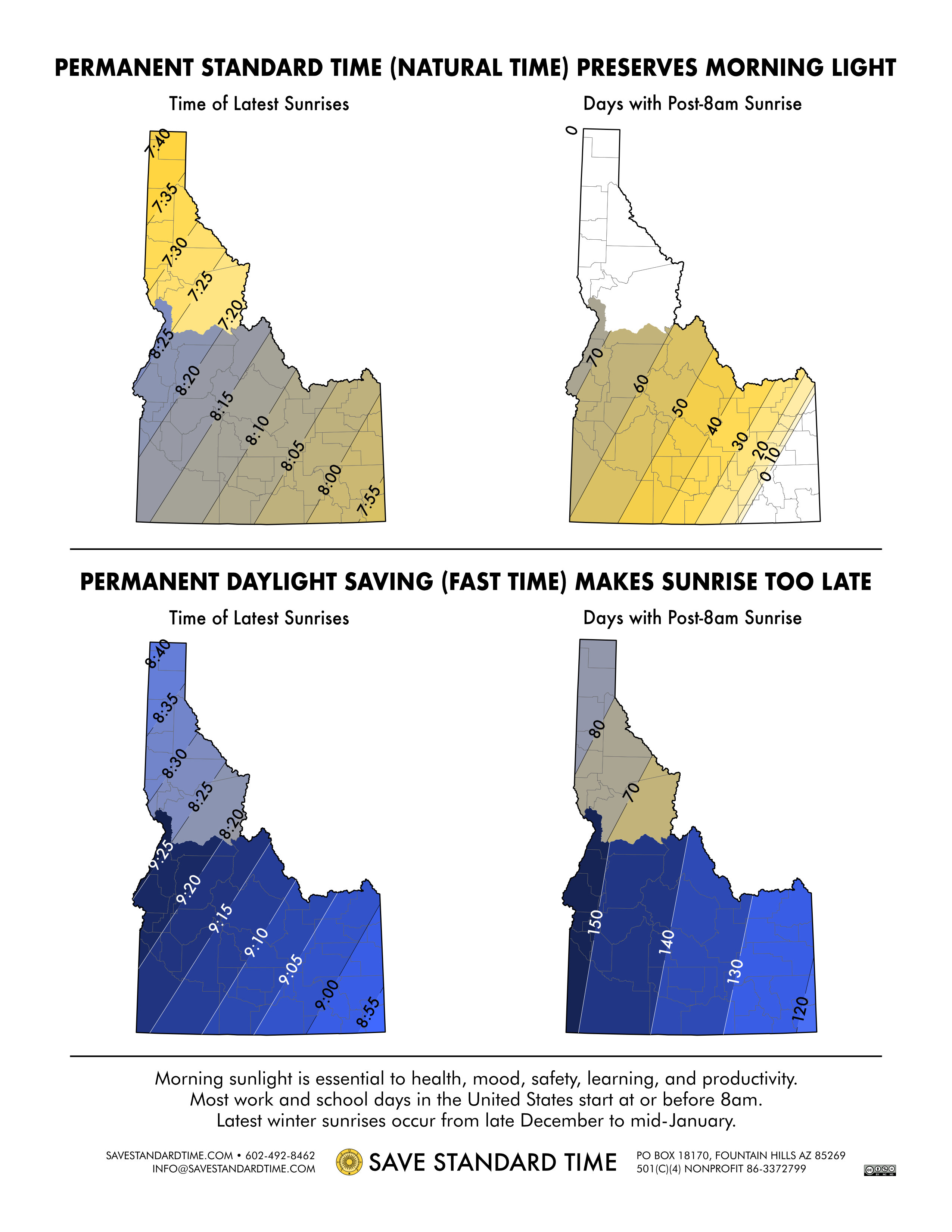 info map sunrise times idaho