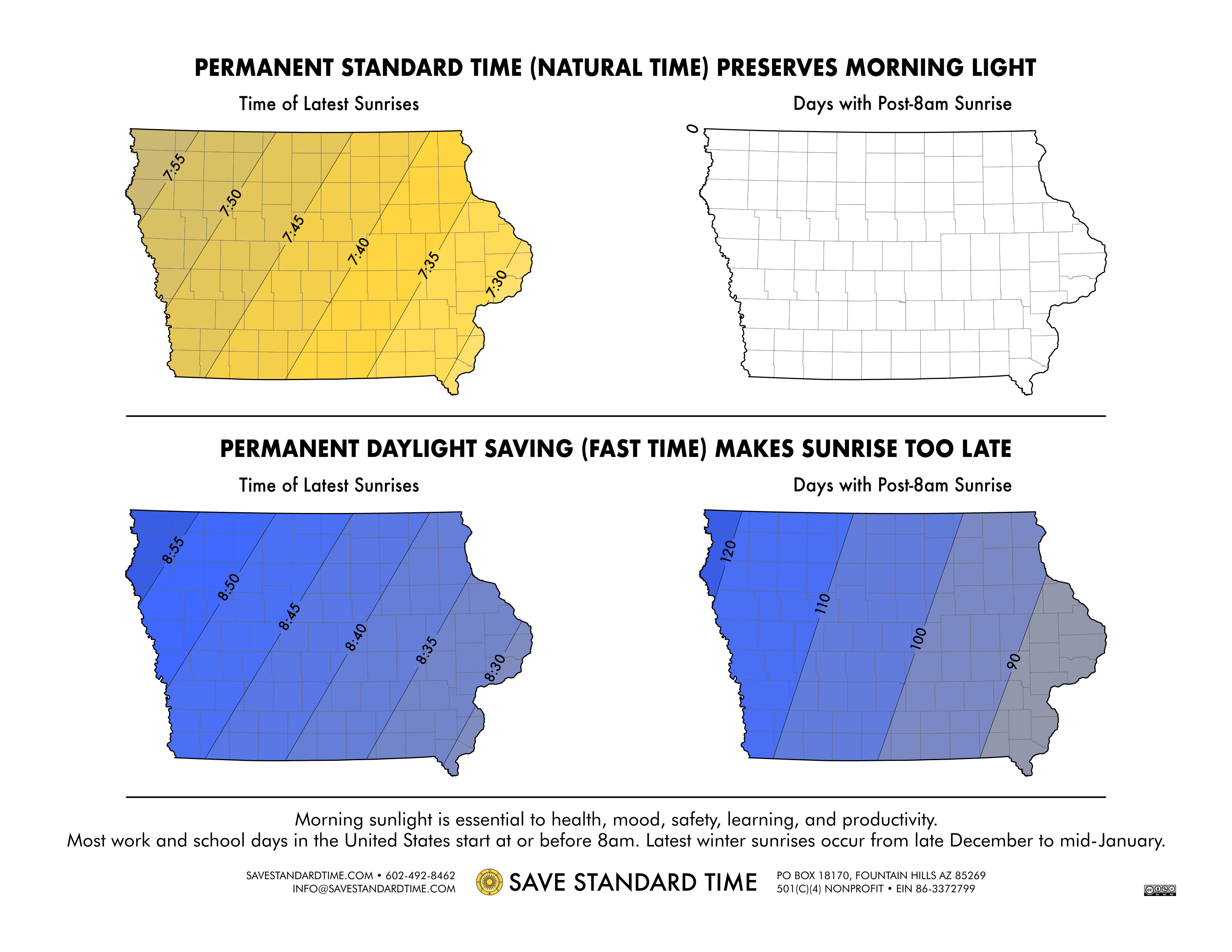 info map sunrise times iowa