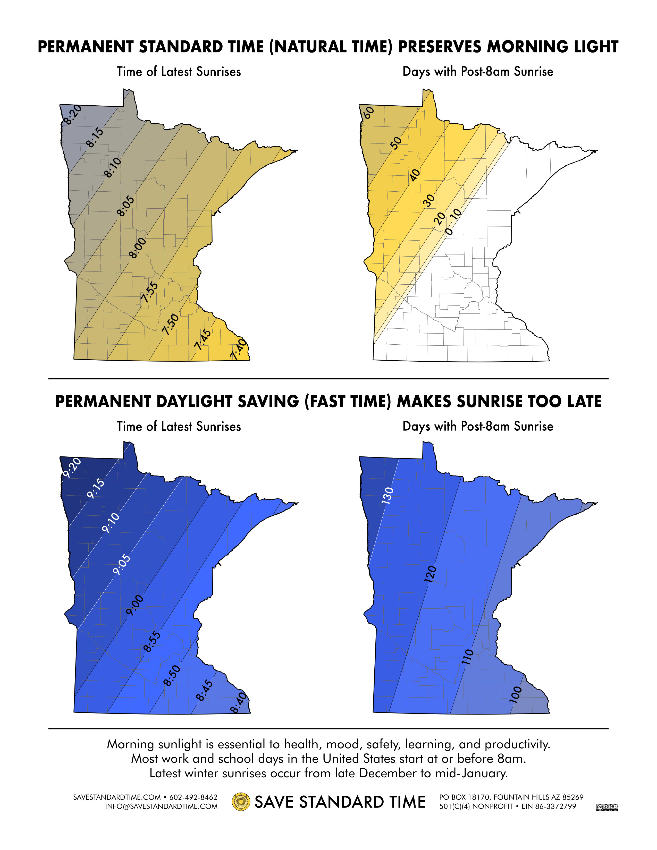 info map sunrise times minnesota