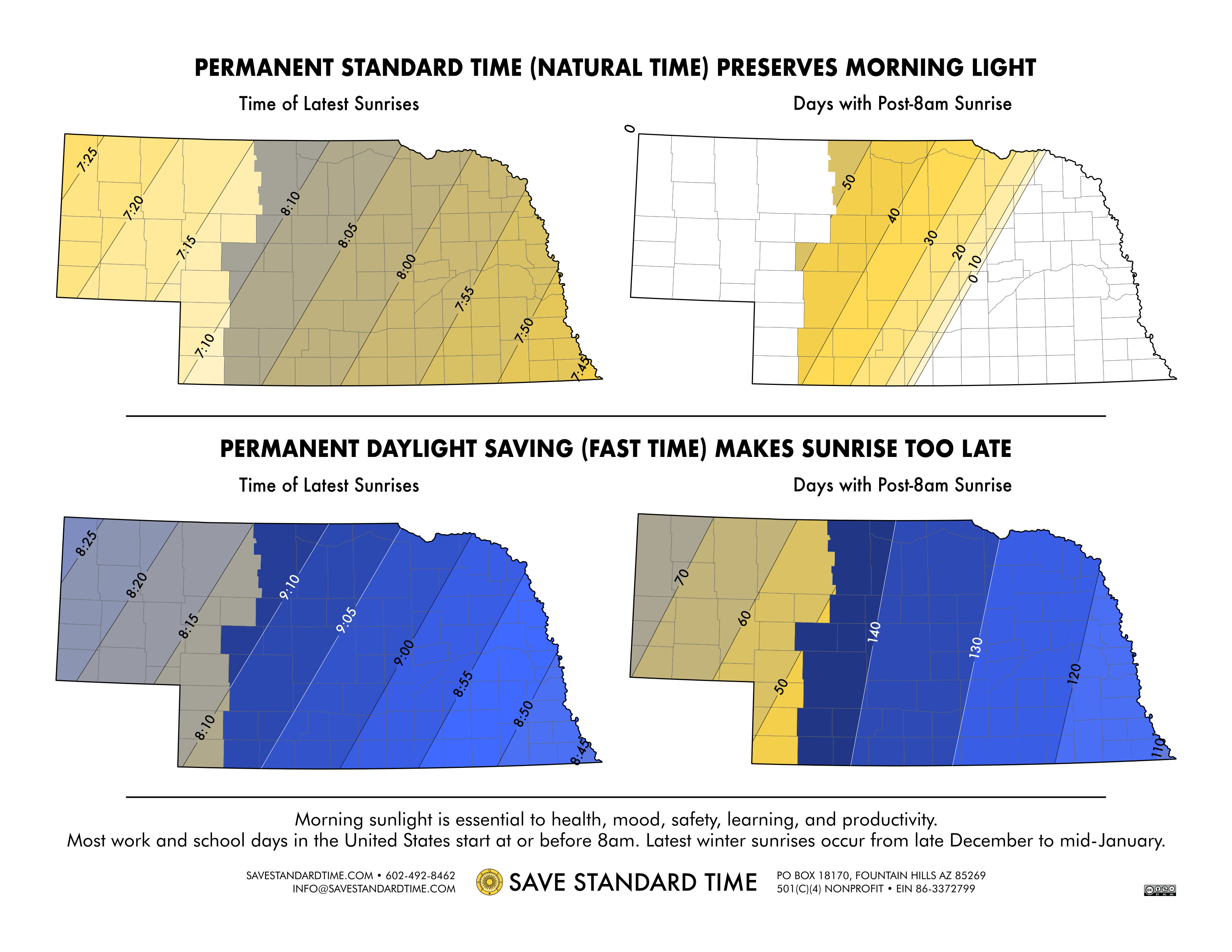 info map sunrise times nebraska