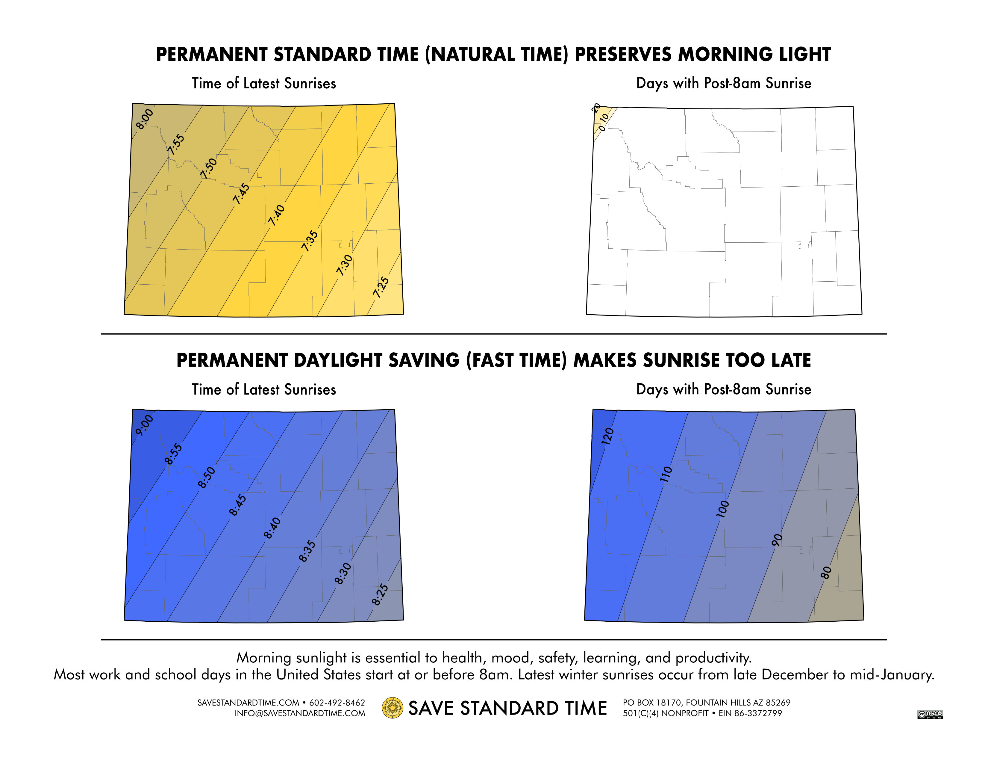 info map sunrise times wyoming