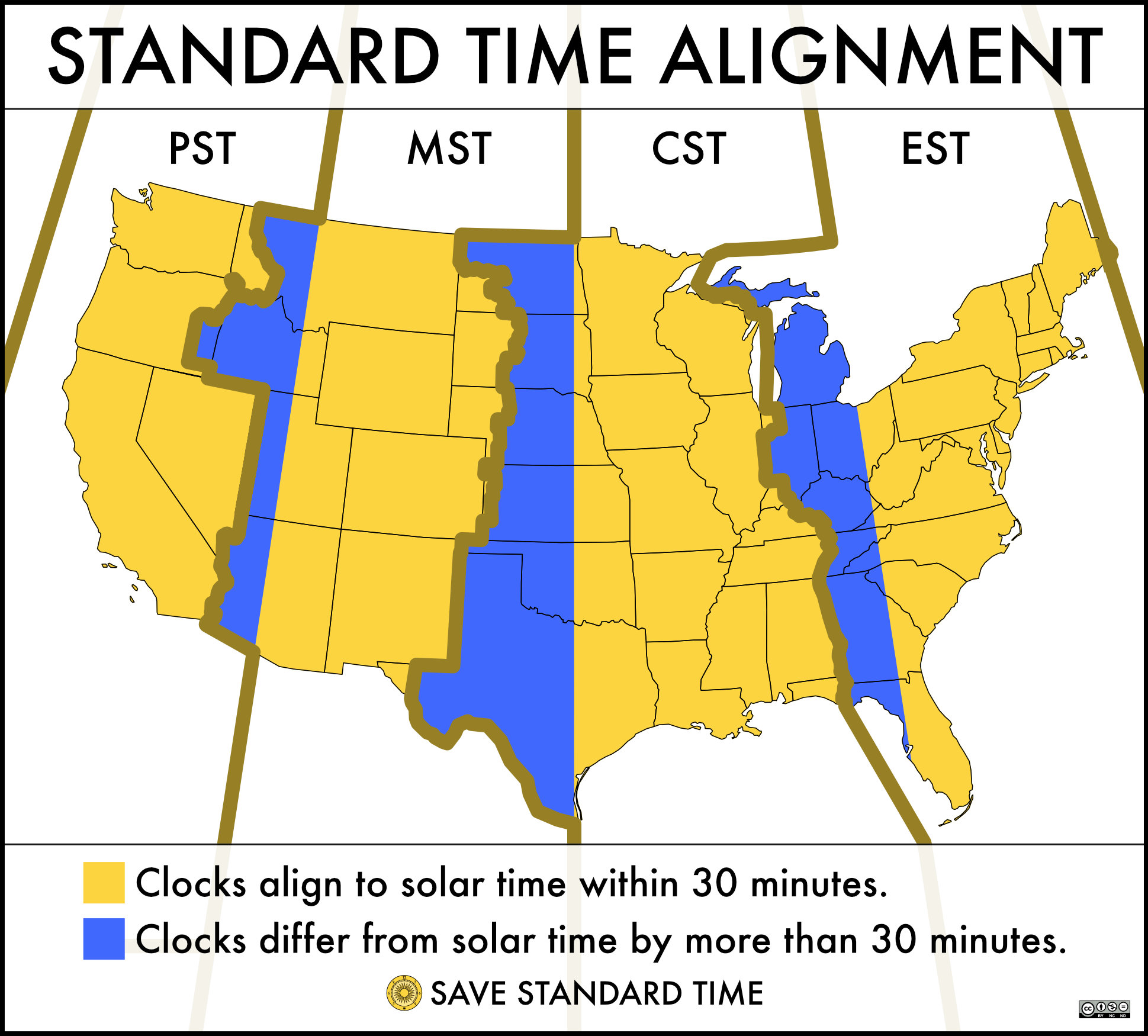 info map time zones usa alignment