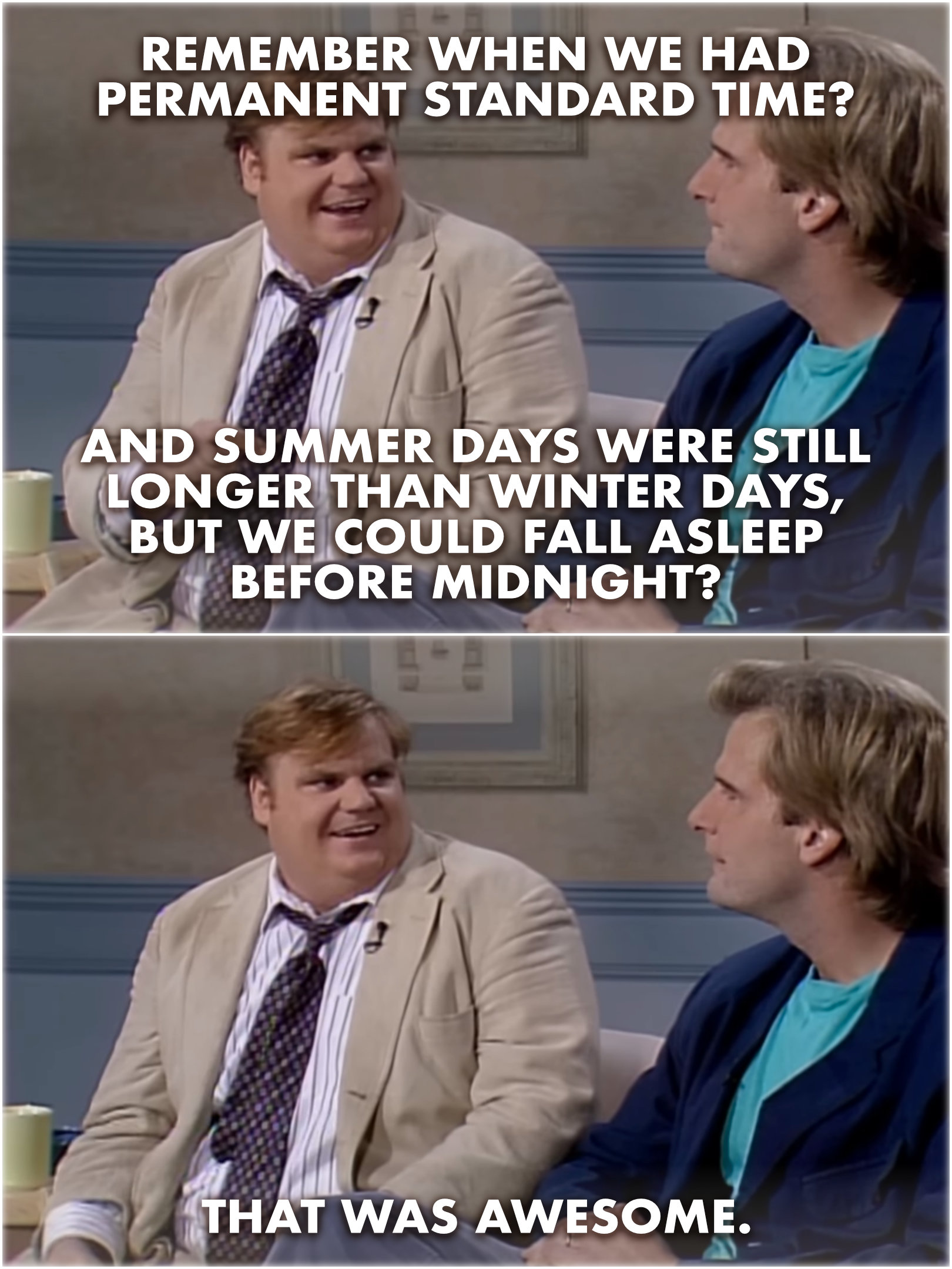 meme chris farley remember when that was awesome pst sleep