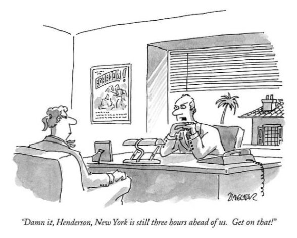 meme new yorker jack ziegler cartoon new york is still three hours ahead