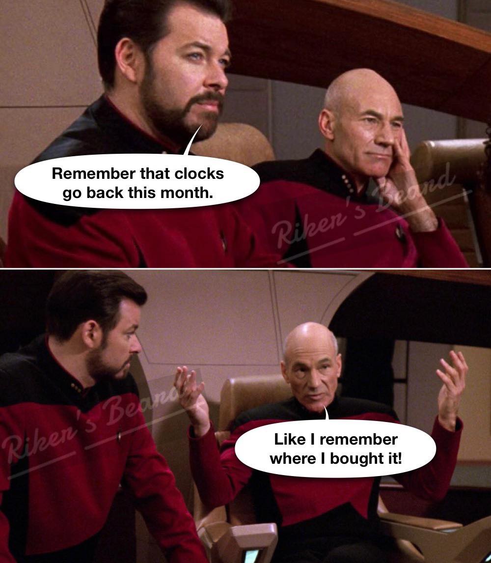 meme star trek clocks go back remember where bought