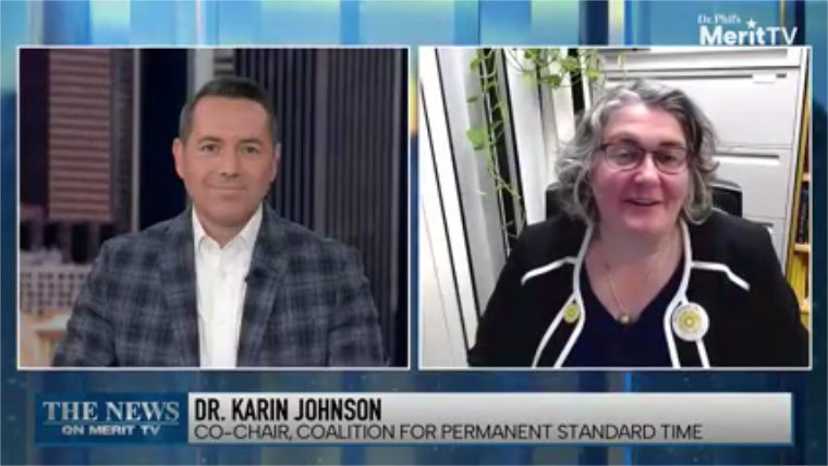 Photo of Save Standard Time’s Vice President on Merit TV